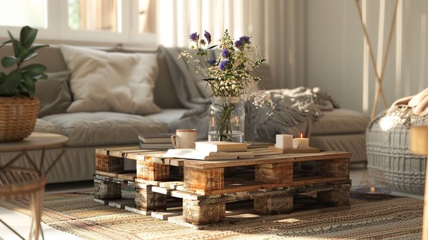 Tables basses palette: créez un coin unique